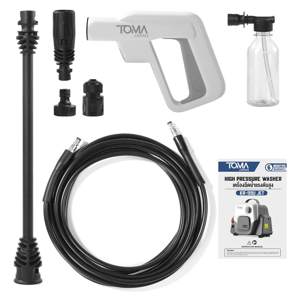 เครื่องฉีดน้ำแรงดันสูง TOMA JAPAN รุ่น KR-99U-JET 400 บาร์ 3800 วัตต์_6